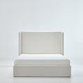 Carmen Upholstered Wingback Bed Frame - Full Size Easy Assembly.