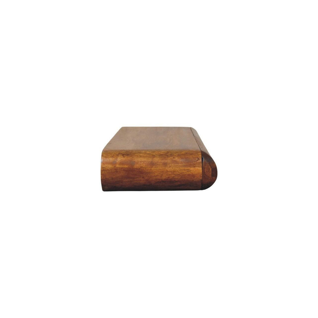 Solid Wood Wall-Mounted Console Table for Modern Spaces.