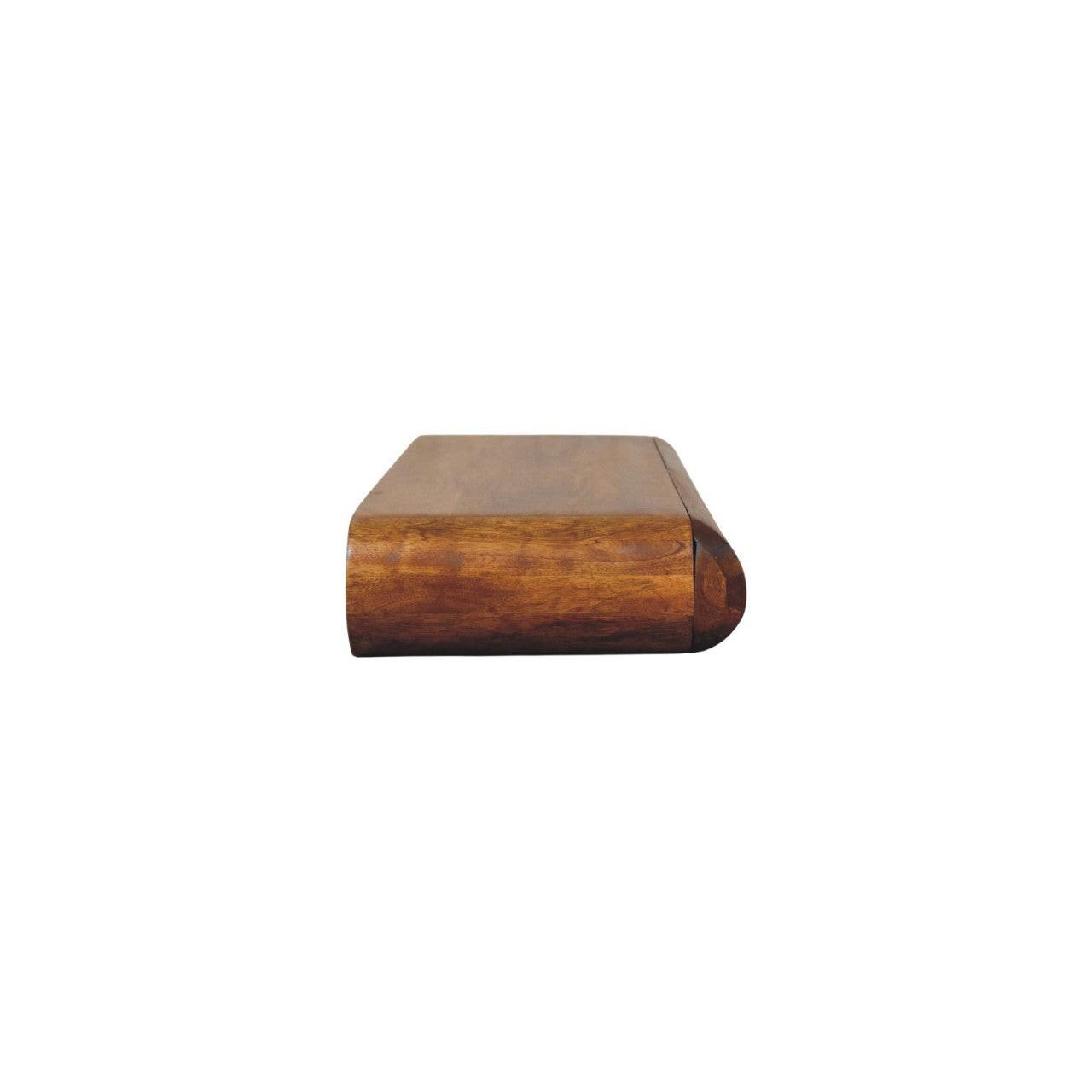 Solid Wood Wall-Mounted Console Table for Modern Spaces.