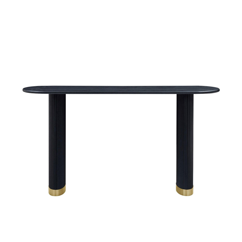 Modern Entryway Console Table with Unique Design.