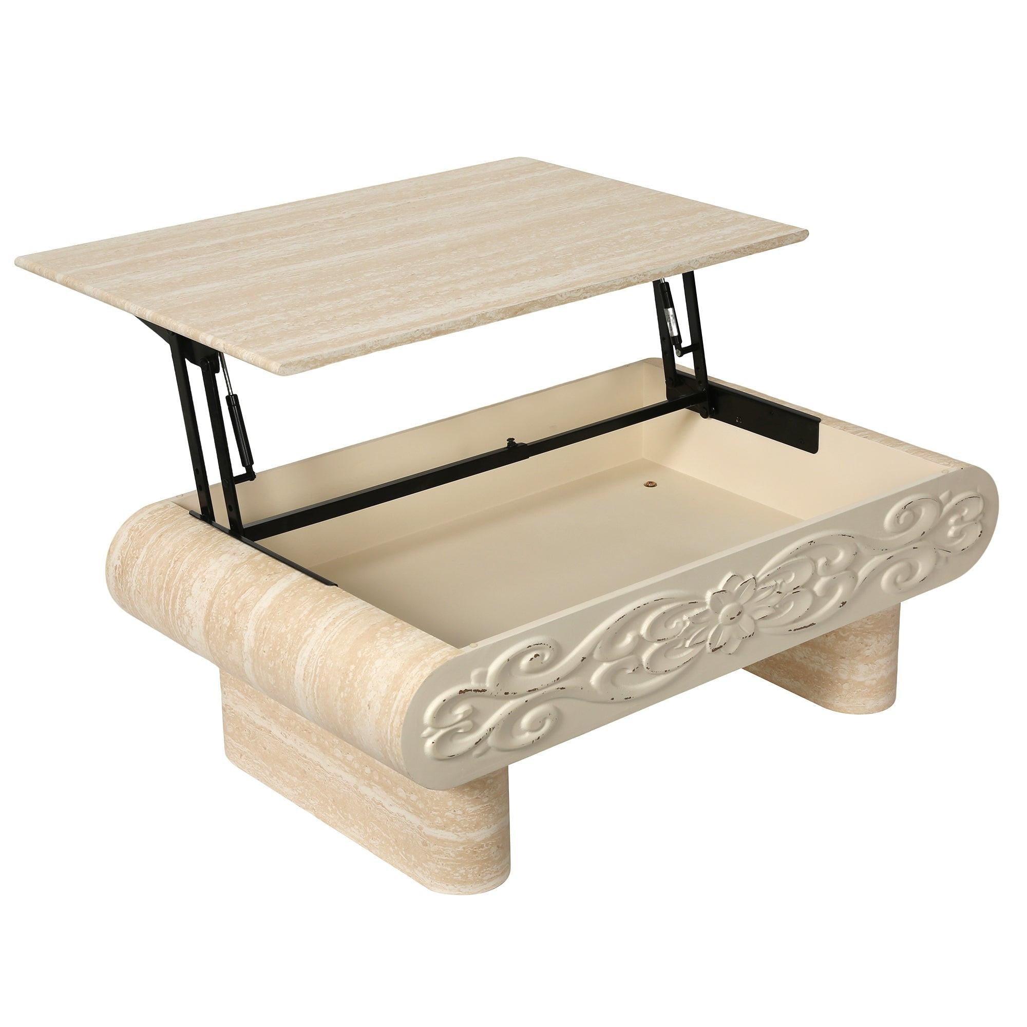 Lift Top Coffee Table with Storage for Modern Spaces.