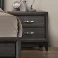 Two Tone Nightstand with Two Drawers for Bedroom.