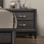 Two Tone Nightstand with Two Drawers for Bedroom.