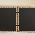 Back view of Modern Modular Sofa - U-Shaped Sectional showing anti-slip base and secure connectors for stability and modular flexibility.