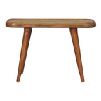 Solid Wood Larissa Rattan Bench