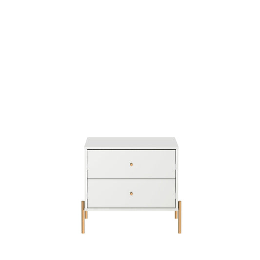 Jasper 25' Nightstand in White (2-Drawer)