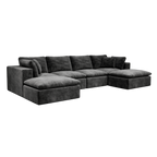 Modular Sectional Sofa Grey - Comfy & Stylish Couch.