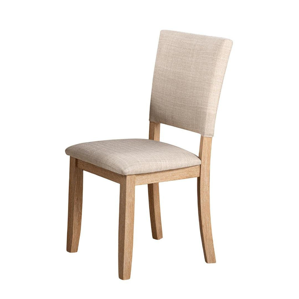 Transitional 5pc Dining Set with Natural Finish.