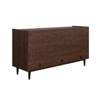 Duane 59' Fluted Sideboard in Navy Blue.