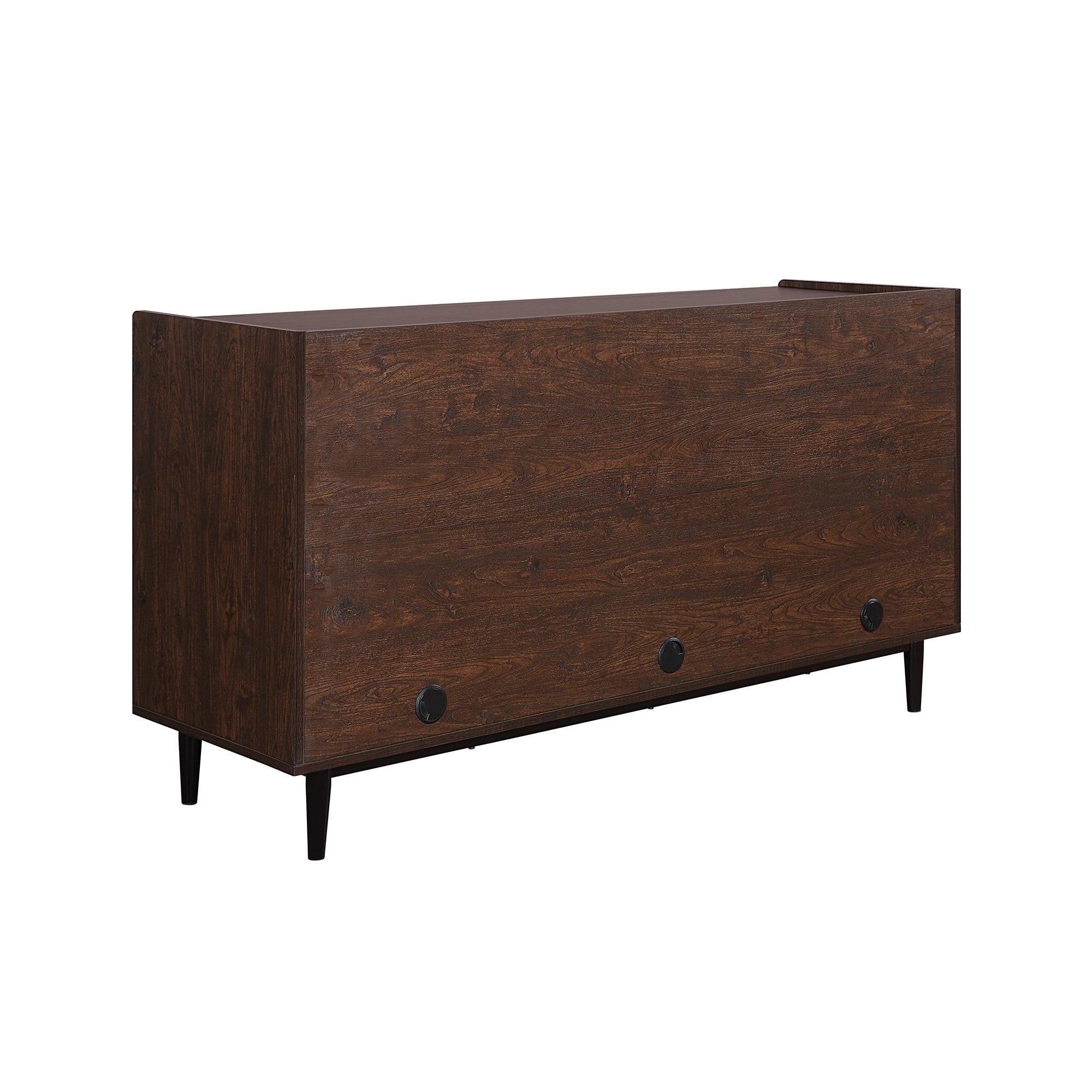 Duane 59' Fluted Sideboard in Navy Blue.