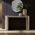Faux Mars Marble Entryway Table for Living Room.