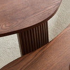 2-Piece Modern Irregular Coffee Table Set for Living Room.