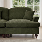 Mid Century 4 Seater Sofa with Flared Arms and Skirts.