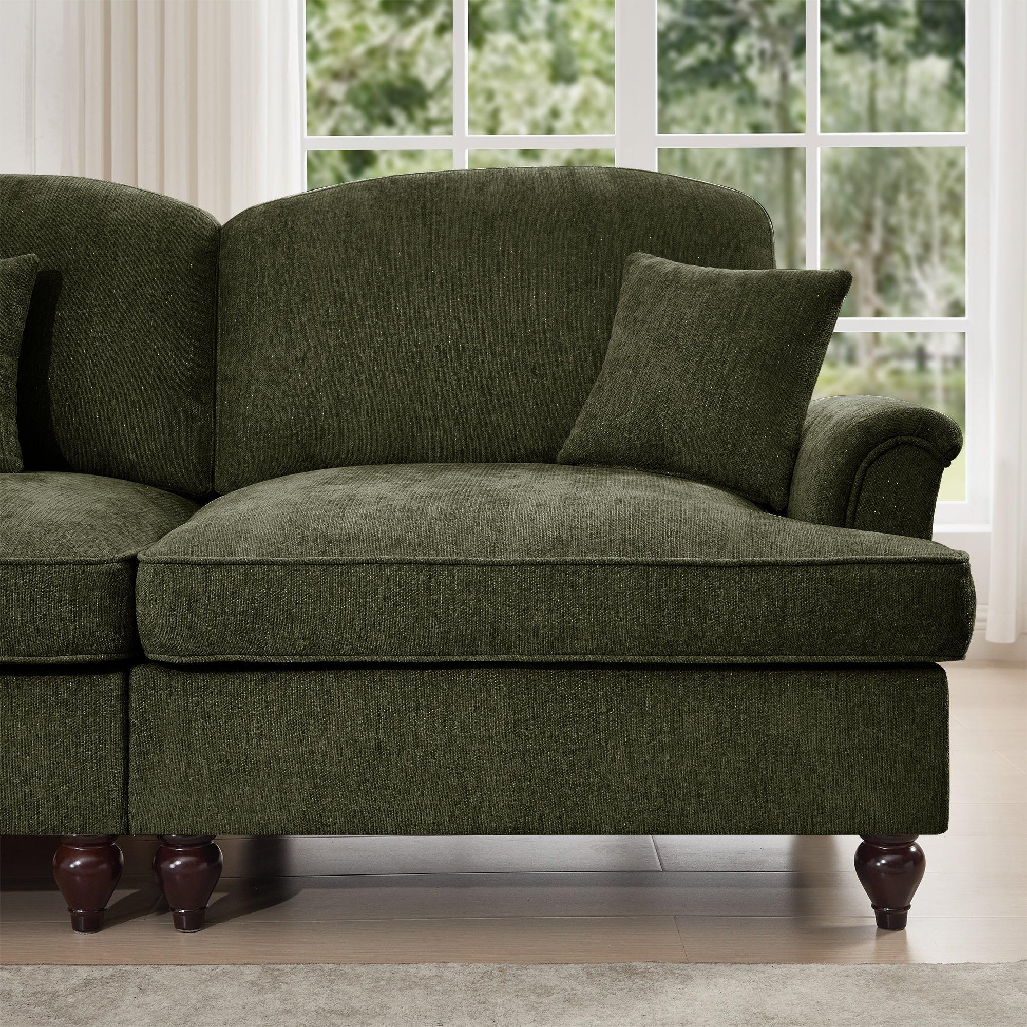 Mid Century 4 Seater Sofa with Flared Arms and Skirts.