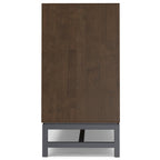 Walnut Brown 4 Door Sideboard Buffet for Storage.