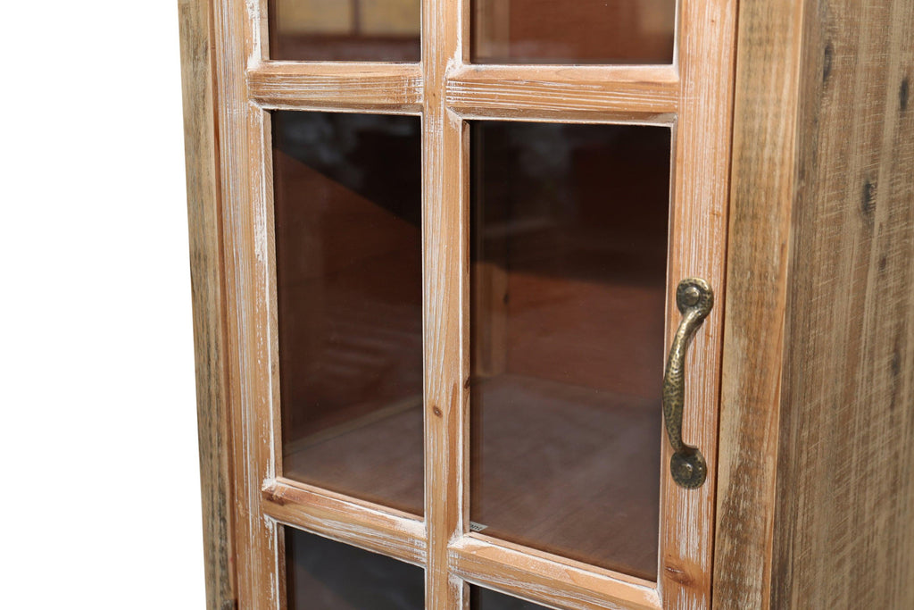 Rustic Wooden Storage Cabinet with 3 Drawers for Organization.