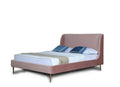Heather Upholstered Velvet Full Bed in Blush and Gold