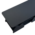 Close-up of Blue Geometric Coffee Table top, featuring a smooth matte finish and durable engineered wood surface.