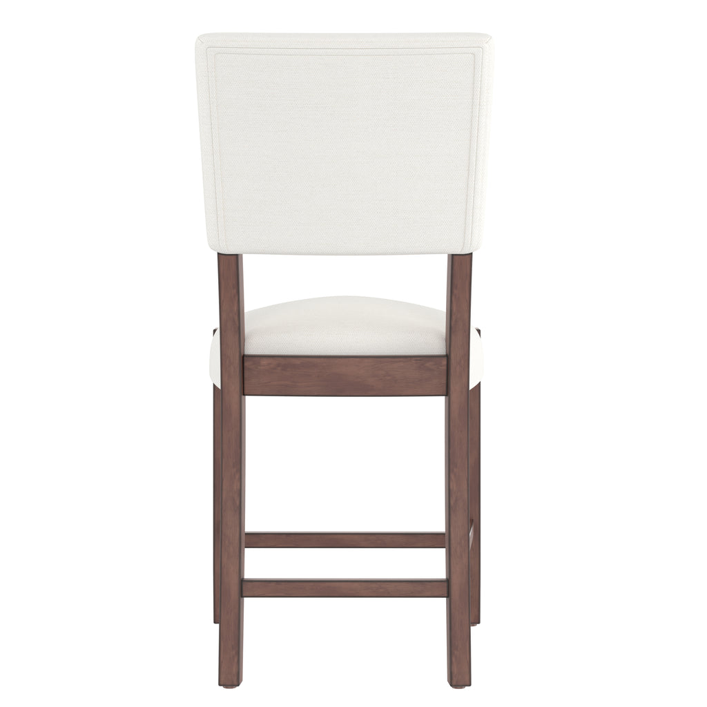 3-Piece Counter Height Dining Table Set for 2, Faux Marble Bar Table and 2 Upholstered-Seat Chairs, Mid-century Modern Dining Set for Dining Room, Pub Kitchen, Small Place