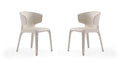 Conrad Upholstered Dining Chair in Cream - Set of 2