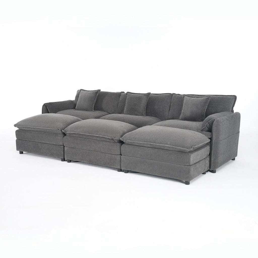 Oversized Deep Seat Modular Sectional Cloud Sofa.