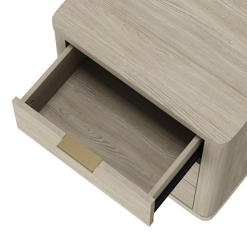Evelyn 20' Nightstand in Natural (3-Drawer)