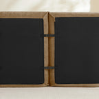 Close-up of Velvet Modular Sectional Sofa connectors, demonstrating easy attachment for no-assembly setup.