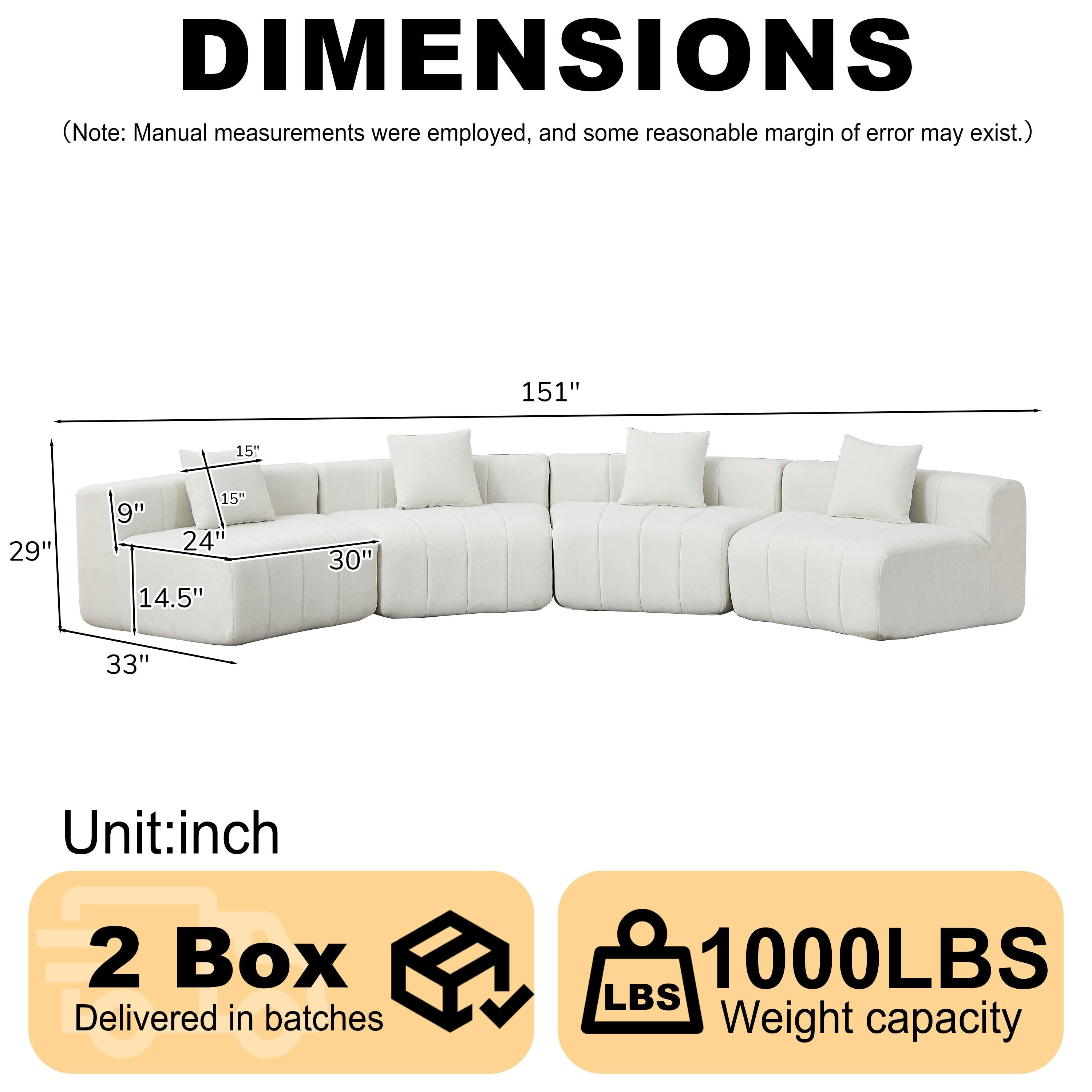 Chenille Curved Sectional Sofa - Versatile Comfort Design.