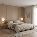 10 inch Diameter Etched White Glass Globe Integrated LED Pendant Pendant Lights