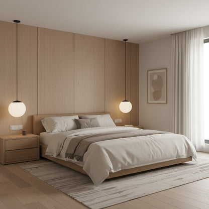 10 inch Diameter Etched White Glass Globe Integrated LED Pendant Pendant Lights