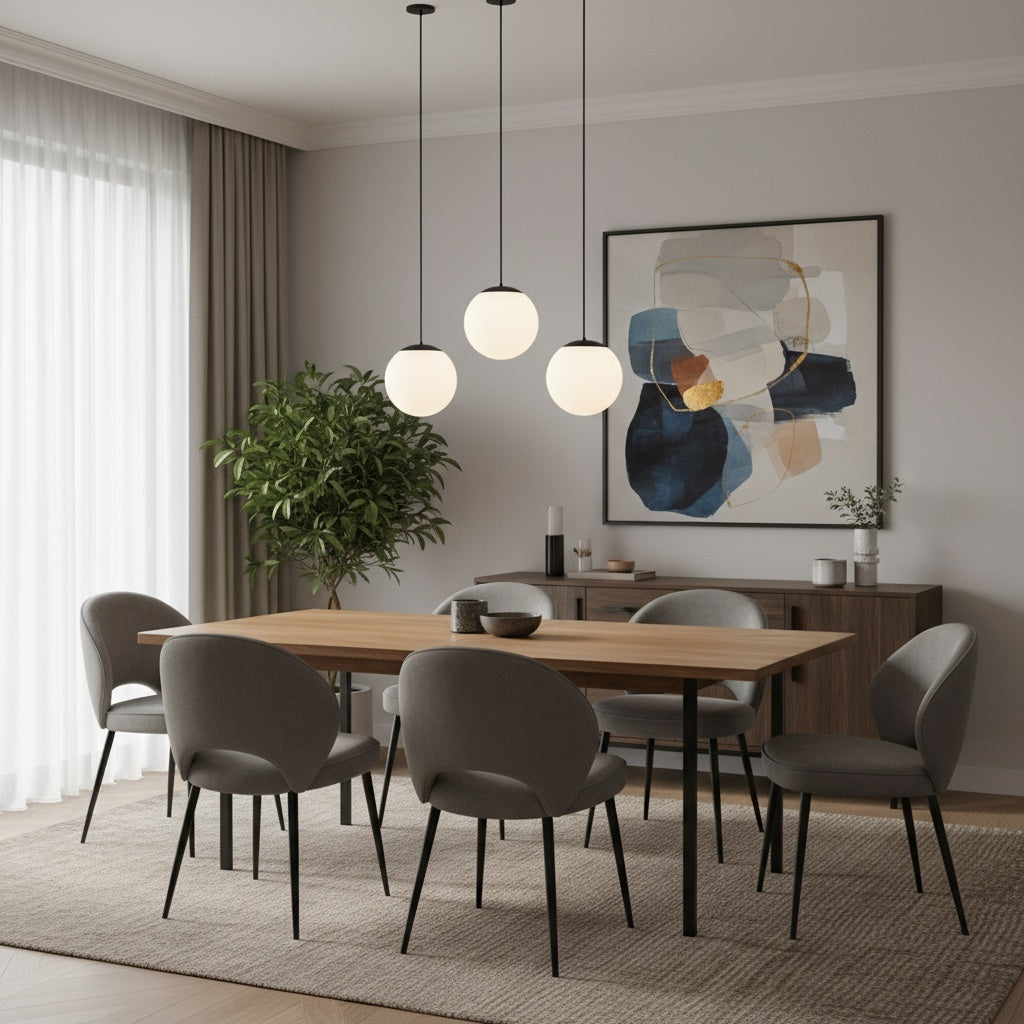 10 inch Diameter Etched White Glass Globe Integrated LED Pendant Pendant Lights