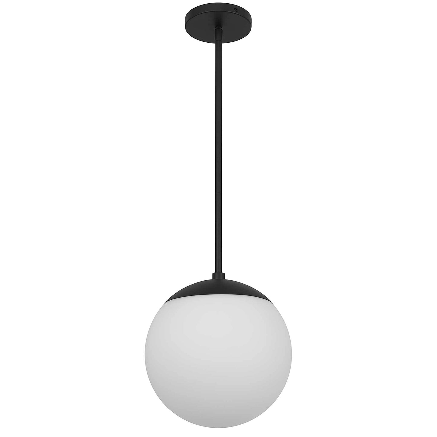 10 inch Diameter Etched White Glass Globe Integrated LED Pendant Pendant Lights