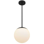 10 inch Diameter Etched White Glass Globe Integrated LED Pendant Pendant Lights
