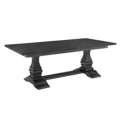 102.01 Inch Extendable Wooden Dining Table for 6 Persons,Long Expandable Dining Table,Mid Century Modern Large Kitchen Table,Rectangular Table for Living Room,Restaurant