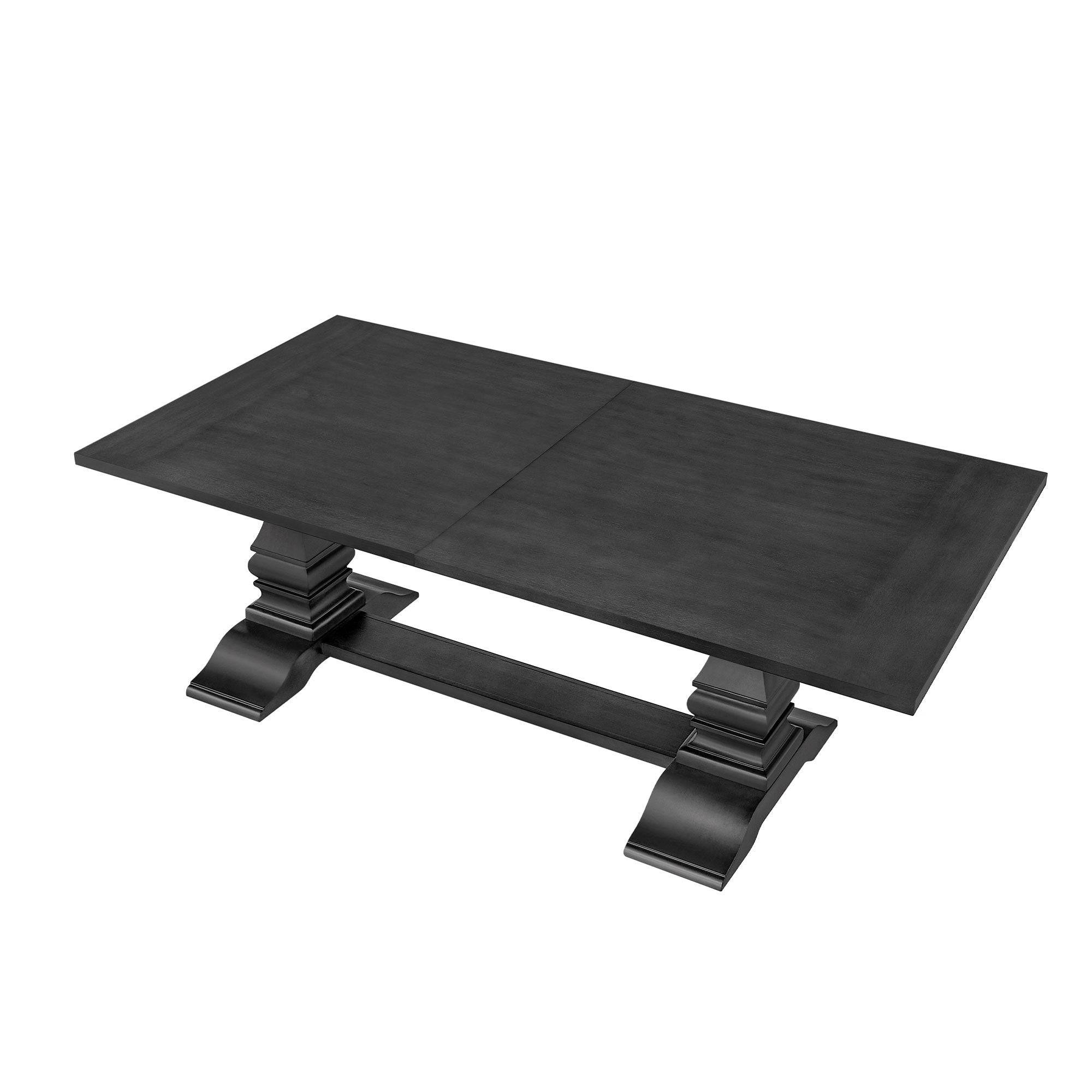 102.01 Inch Extendable Wooden Dining Table for 6 Persons,Long Expandable Dining Table,Mid Century Modern Large Kitchen Table,Rectangular Table for Living Room,Restaurant