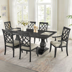 102.01 Inch Extendable Wooden Dining Table for 6 Persons,Long Expandable Dining Table,Mid Century Modern Large Kitchen Table,Rectangular Table for Living Room,Restaurant