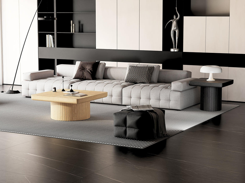 Modern Wood Nesting Coffee Table Set for Living Room.