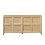 67'' Oak Sideboard Storage Cabinet with Tip-On Opening.