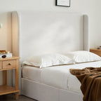 Caron Adjustable Wingback Bed Bundle Set - Queen Size.