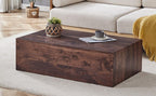 Walnut MDF Coffee Table - 39.3x23.6x12 Inch Design.