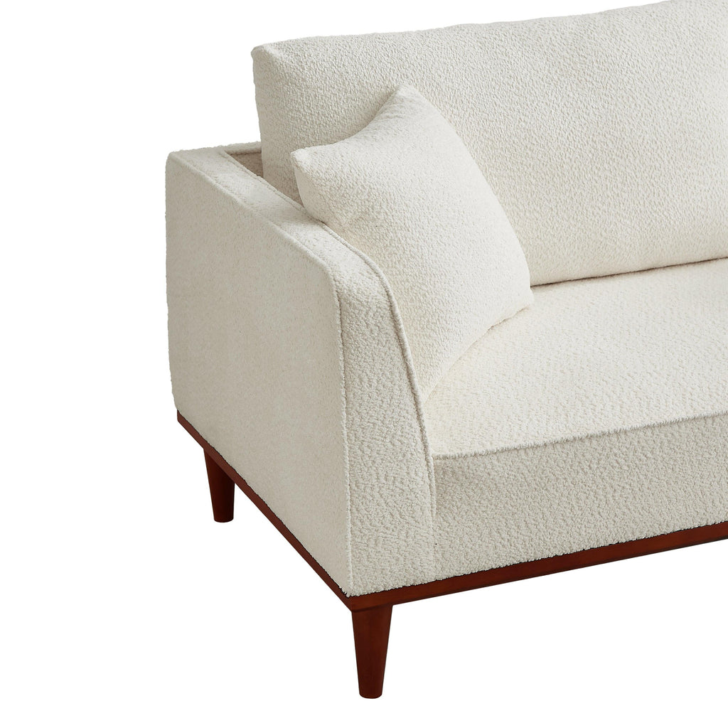 Upholstered Chaise Lounge and Stool - Modern Comfort.