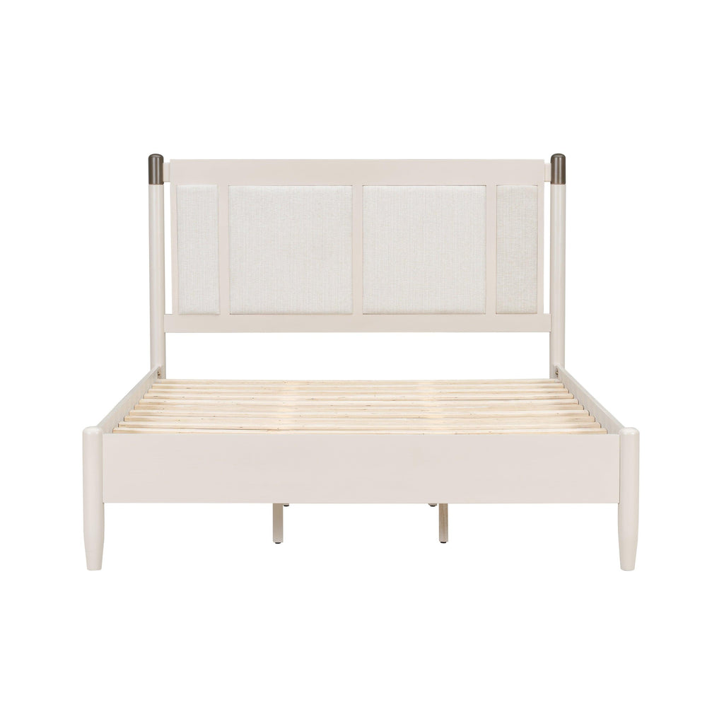 Solid Wood Queen Bed with Heavy Duty Support.
