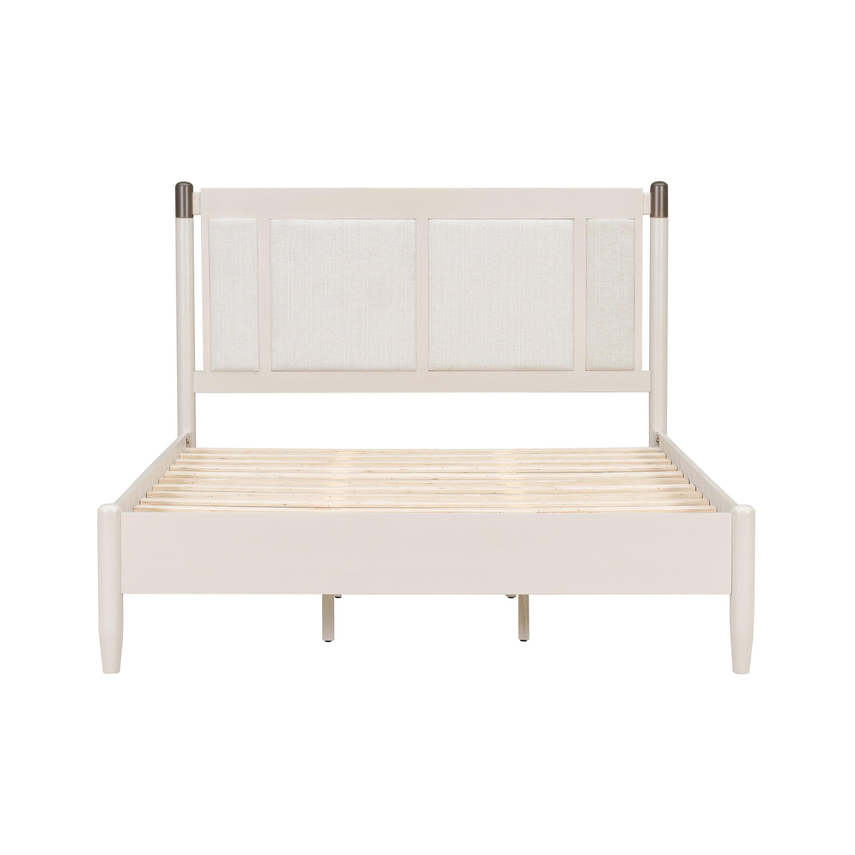 Solid Wood Queen Bed with Heavy Duty Support.