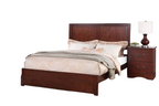 California King Size Bed with Two Panel Headboard.
