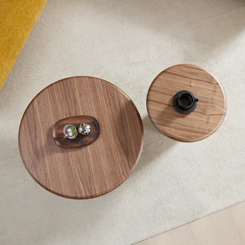 Modern Round Coffee Table Set - Convenient and Stylish.