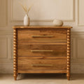 Artisan Furniture Solid Wood Spindle Chest - Classic Storage.
