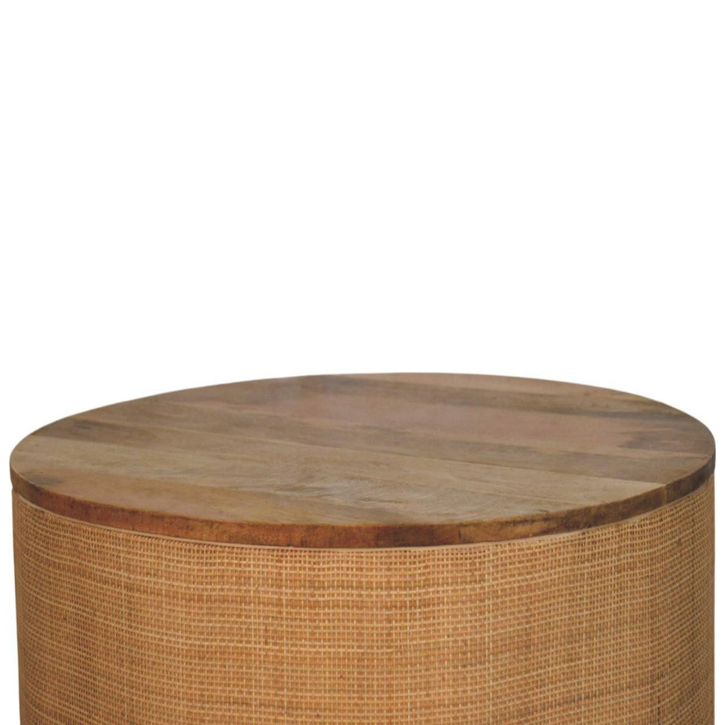 Solid Wood Coffee Table Larissa Round Design.