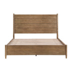 Queen Platform Bed with Removable Upholstery Cushion.