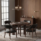 Gorman Dining Game Table with Walnut Finish.