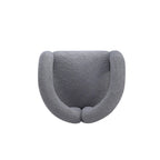 Darian Boucle Lounge Chair in Gray.